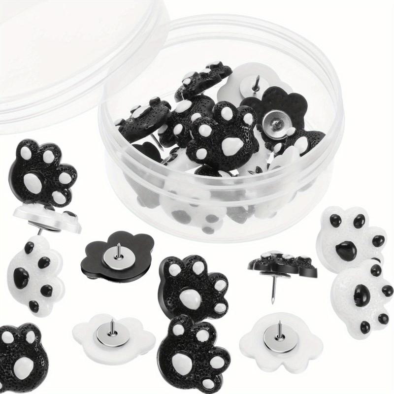 25pcs Paw Print Push Pins Animal Paw Thumb Tacks for Cork Boards