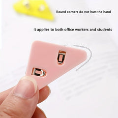 20pcs Triangular File Corner Clip - Multifunctional Book, Test Tool