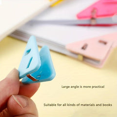 20pcs Triangular File Corner Clip - Multifunctional Book, Test Tool