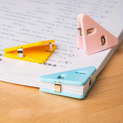 20pcs Triangular File Corner Clip - Multifunctional Book, Test Tool