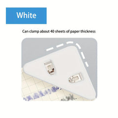 20pcs Triangular File Corner Clip - Multifunctional Book, Test Tool