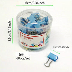 Colorful Long Tail Clip Dovetail Clip Mixed Installation Test Paper Book Clip