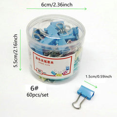 Colorful Long Tail Clip Dovetail Clip Mixed Installation Test Paper Book Clip