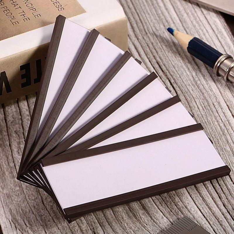 Magnetic Label Holders with Protective Films, 30pcs