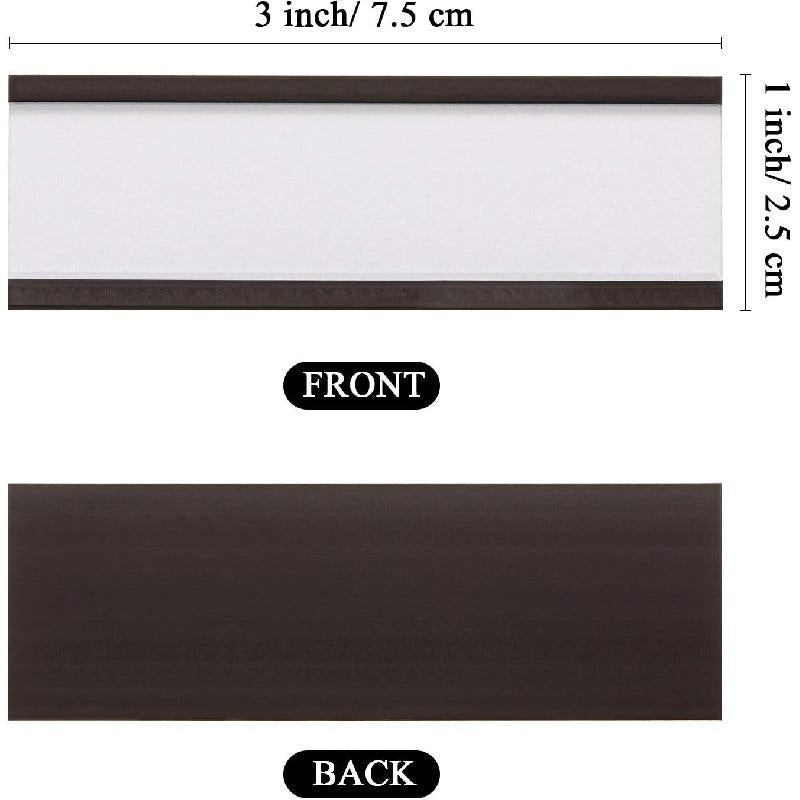 Magnetic Label Holders with Protective Films, 30pcs