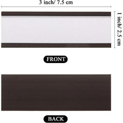 Magnetic Label Holders with Protective Films, 30pcs