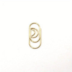 20pcs Rose Golden Mini Moon Heart Paper Clips School Office Creativity