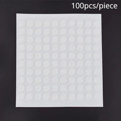 100pcs 10mm Nail Crystal Adhesive Strip No Marks No Cut High Adhesive Tape