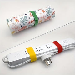6 Rolls 3ft Hook And Loop Strap for Data Cable Storage