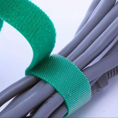6 Rolls 3ft Hook And Loop Strap for Data Cable Storage