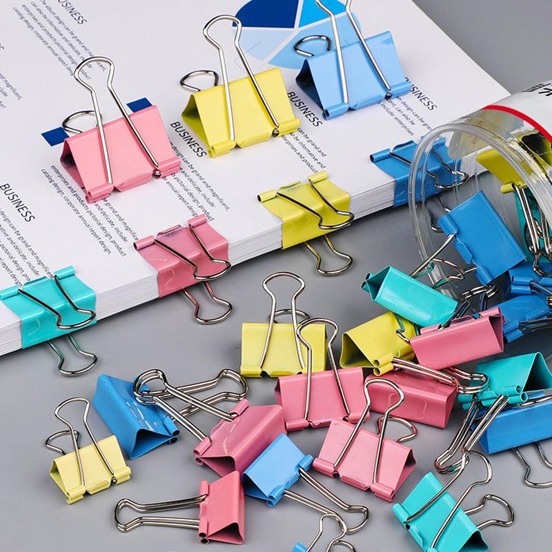 Colorful Binder Long Tail Clips Pack of 10pcs