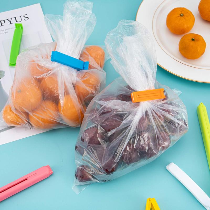 30pcs Plastic Chip Clips Bag Sealing Clips Food Storage Colorful Fresh