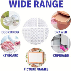 Clear Silicone Anti-collision Self-adhesive Glue Grain Furniture Door Sticker