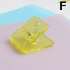 10pcs Acrylic Triangle Clip Creative Plastic Folder Square Clip