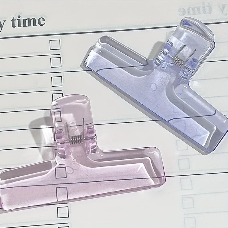 Transparent Acrylic Clip Clear File Folder Test Paper Clip Storage Clip