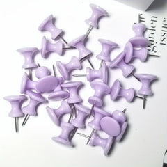 30 Purple Push Pins for Cork Board, Jumbo Thumb Tacks for Bulletin Board