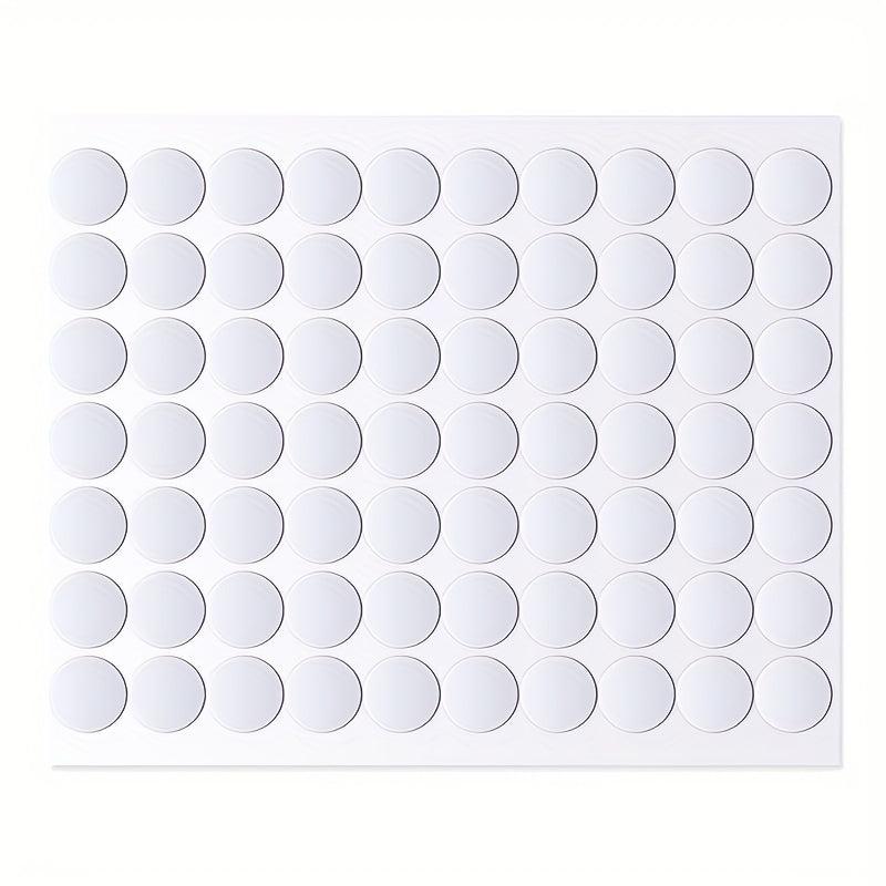 500pcs Self-adhesive Coin Acrylic Dots - 10 Sheets