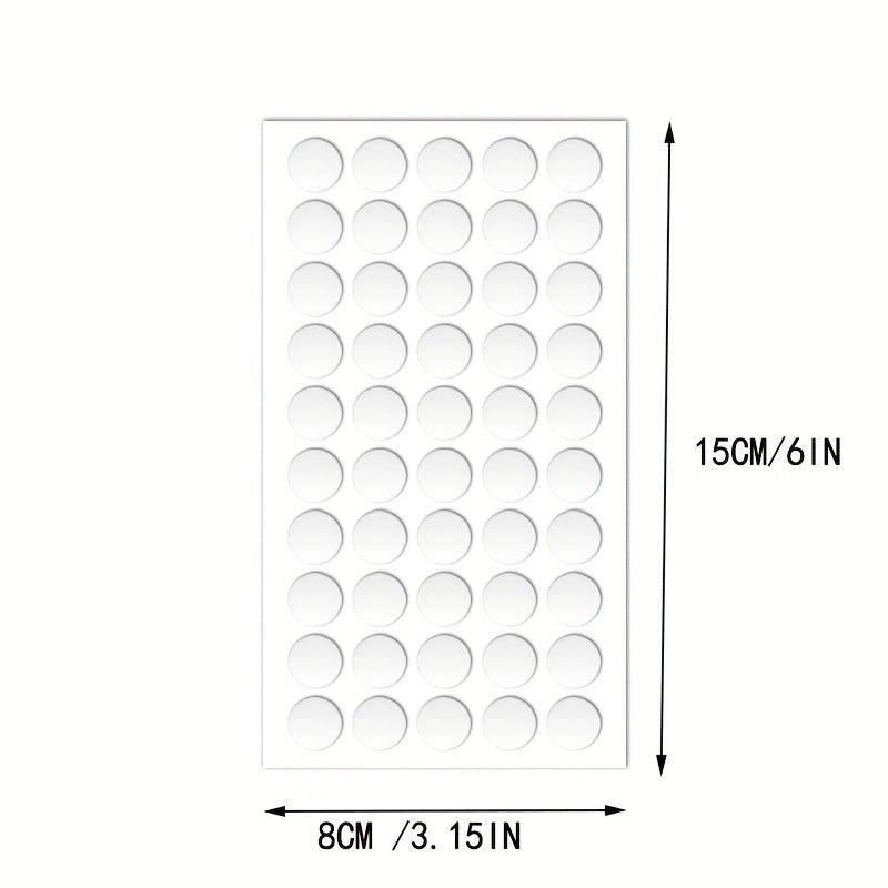 500pcs Self-adhesive Coin Acrylic Dots - 10 Sheets