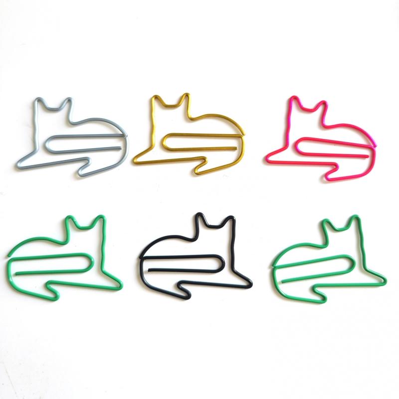 50 Animal Shaped Paperclips for Office & School Use