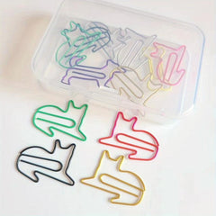 50 Animal Shaped Paperclips for Office & School Use