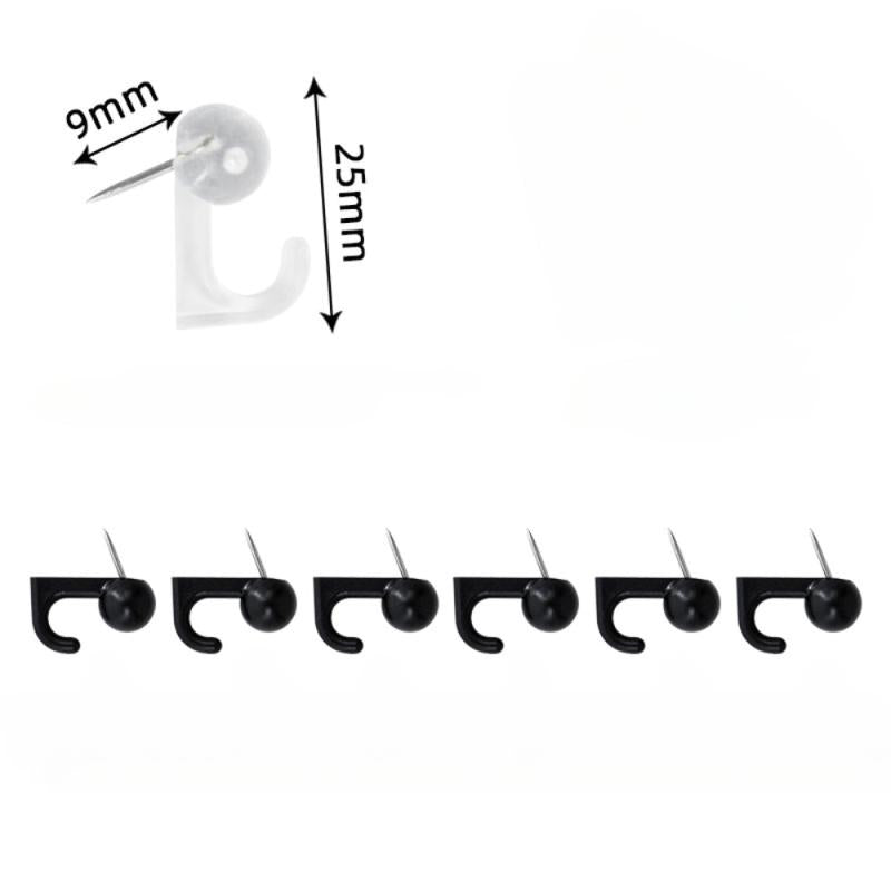 50pcs Mixed Hook Picture Nail Wall Cork Board Press Nail Education Nail