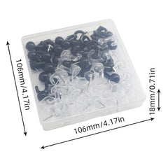 50pcs Mixed Hook Picture Nail Wall Cork Board Press Nail Education Nail