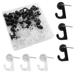 50pcs Mixed Hook Picture Nail Wall Cork Board Press Nail Education Nail