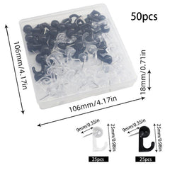 50pcs Mixed Hook Picture Nail Wall Cork Board Press Nail Education Nail