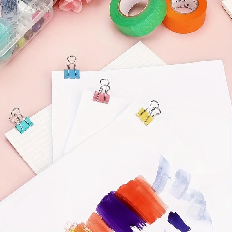 Binder Clips Set - 40 Pieces Long Tail Clip Barrel and 24 Pieces 3 Function