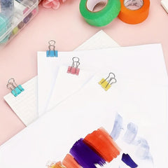 Binder Clips Set - 40 Pieces Long Tail Clip Barrel and 24 Pieces 3 Function