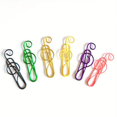 Random Note Paper Clips Bookmark Storage Box, Set of 20