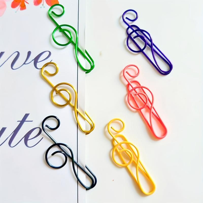 Random Note Paper Clips Bookmark Storage Box, Set of 20