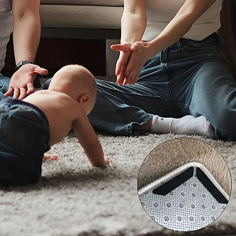 8pcs Carpet Anti-Skid Stickers Non Slip Rug Pads Adhesive Rug Tape