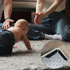 8pcs Carpet Anti-Skid Stickers Non Slip Rug Pads Adhesive Rug Tape
