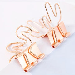 5pcs Mini Metal Clip Book Material Clip Office Learning Clip