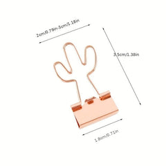 5pcs Mini Metal Clip Book Material Clip Office Learning Clip