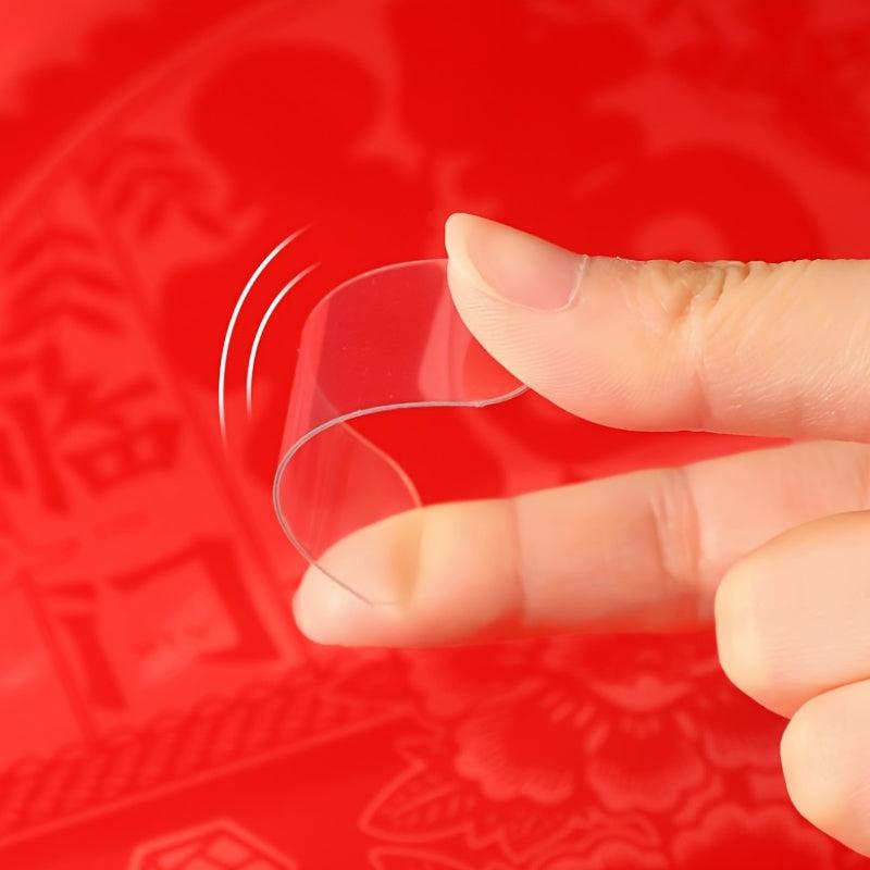 60pcs Non-marking Double Sided Transparent Adhesive Stickers Boxed Fi