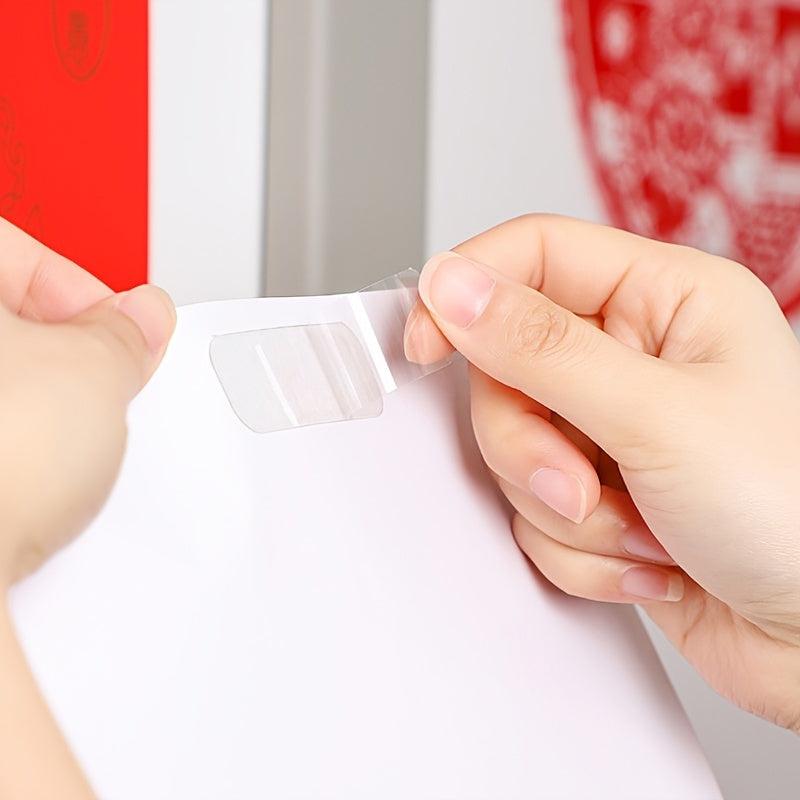 60pcs Non-marking Double Sided Transparent Adhesive Stickers Boxed Fi