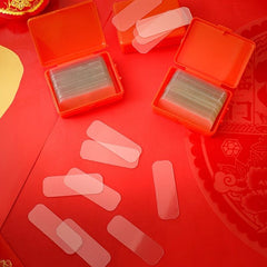 60pcs Non-marking Double Sided Transparent Adhesive Stickers Boxed Fi