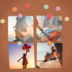 30 Daisy Flower Pins Decorated With Flower Thumbnails