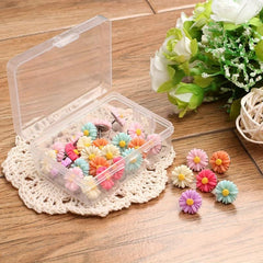 30 Daisy Flower Pins Decorated With Flower Thumbnails