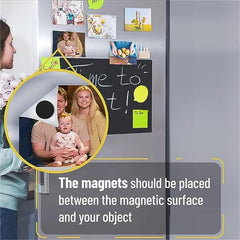 20pcs Magnetic Dots Self Adhesive Magnet Circles Flexible Sticky Magnets