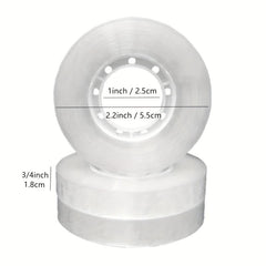 6 Rolls Transparent Tape 18mm x 25M for Packaging