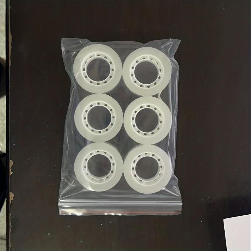 6 Rolls Transparent Tape 18mm x 25M for Packaging