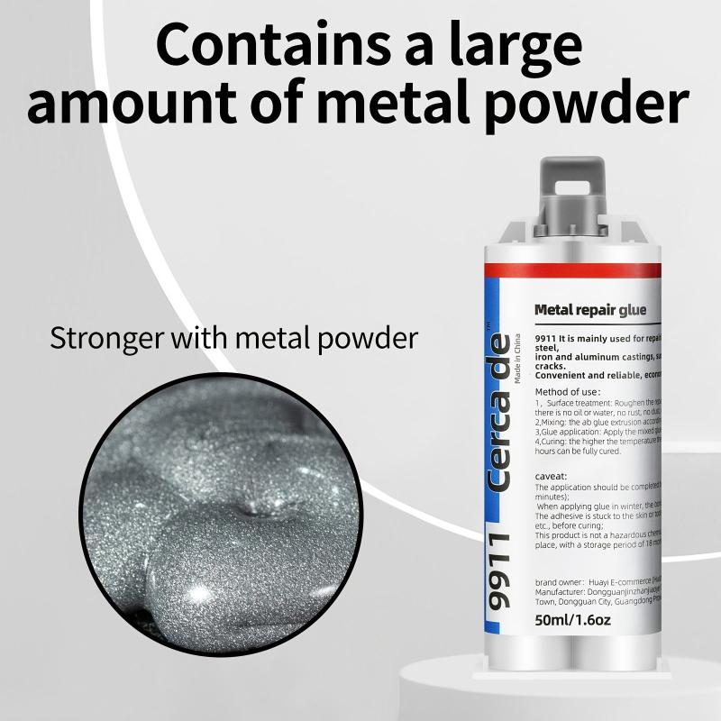 Metal Repair Epoxy Glue - Heat & Water Resistant - Restores & Bonds