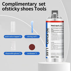 Metal Repair Epoxy Glue - Heat & Water Resistant - Restores & Bonds