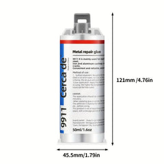 Metal Repair Epoxy Glue - Heat & Water Resistant - Restores & Bonds