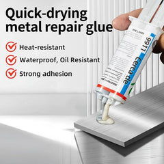 Metal Repair Epoxy Glue - Heat & Water Resistant - Restores & Bonds