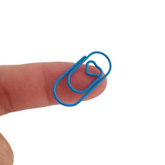 50pcs Mixed Mini Heart Paper Clips For Office School Personal Use