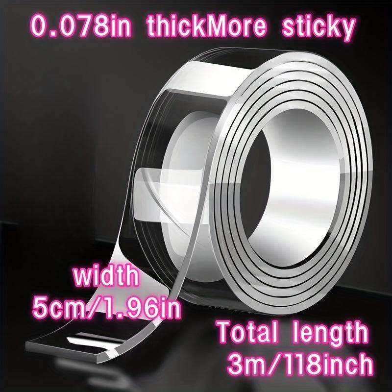 Waterproof Reusable Double Sided Tape High Viscosity Transparent Adhesive